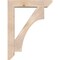 Ekena Millwork Westlake Slat Smooth Bracket w/ Offset Brace, Douglas Fir, 7 1/2"W x 36"D x 48"H BKT0806X36X48WTL06SDF - alternate 2